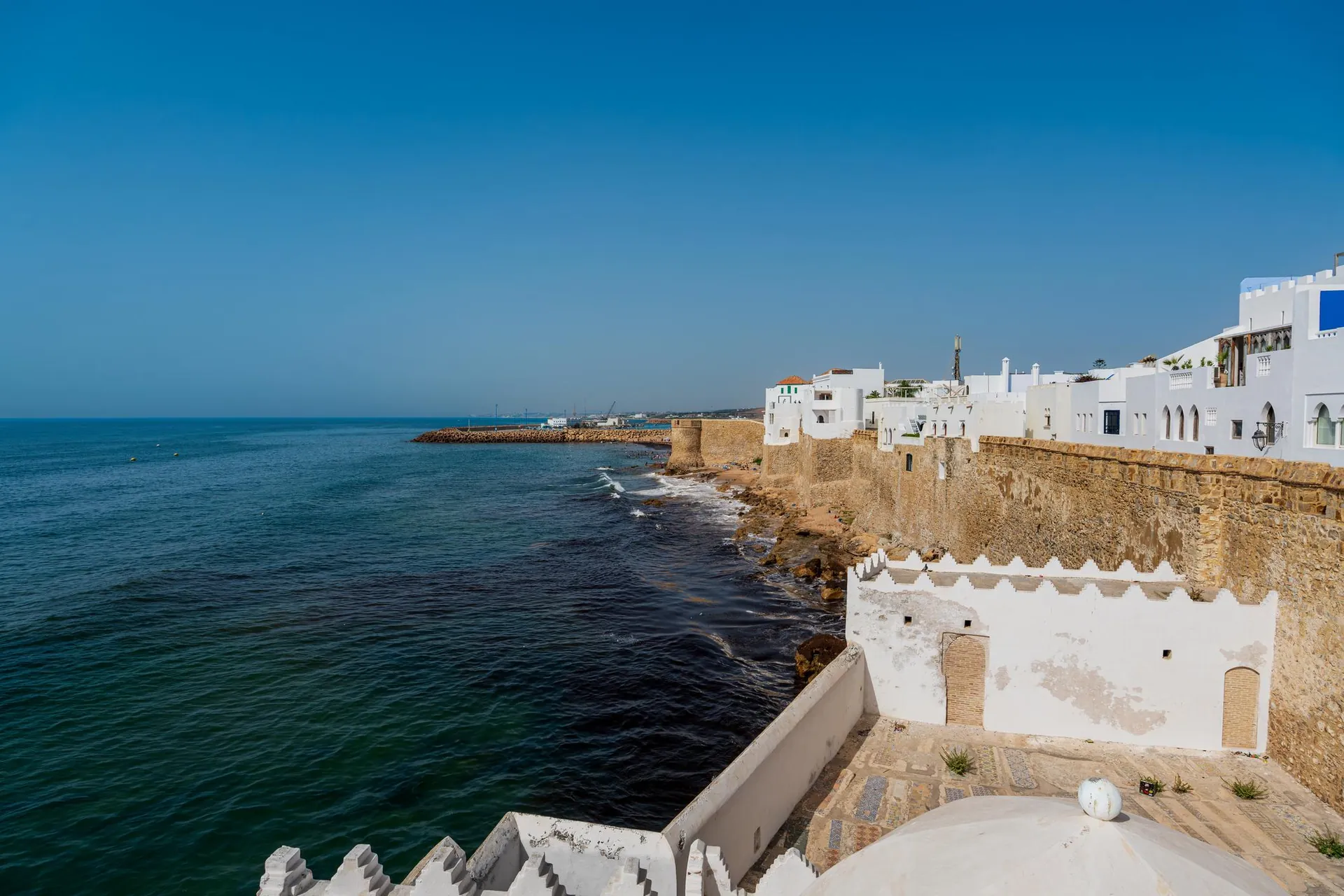 Asilah’s ramparts above the Atlantic