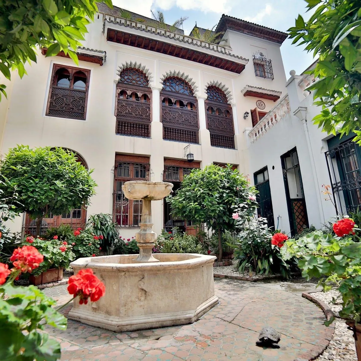 The courtyard of the American Legation