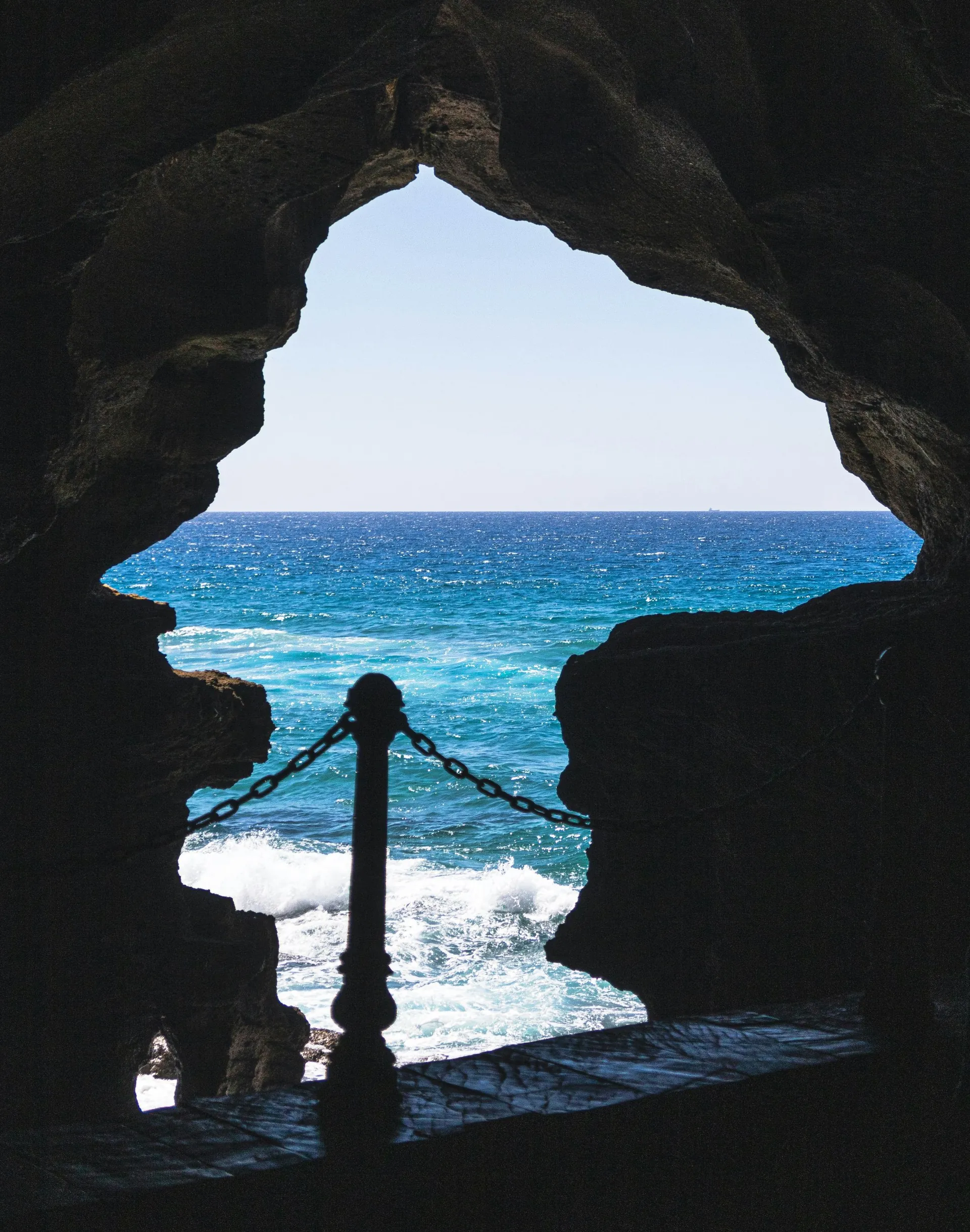 The opening of the Hercules Caves onto the Atlantic