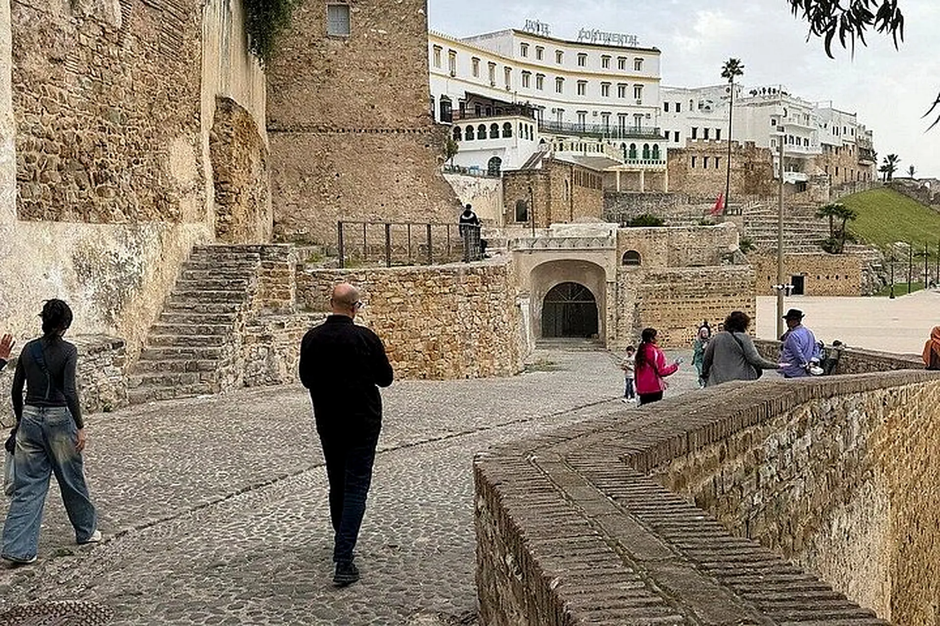 Walking up through the walls of the Kasbah
